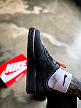 Nike Air Force 07 Anthracite Black/Red", фото 4