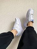 Nike Air Force 1 07 LX Chrome Swooshes "White", фото 6