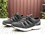 Чоловічі кросівки Sayota шкіряні повсякденні Adidas в сіточку чорно-білі, фото 3