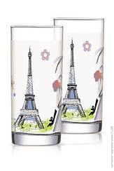 Набір склянок високих LUMINARC Haute Cou Blue 270мл-6шт Колір прозорий з малюнком 6110q