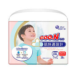 Трусики-підгузки GOO.N Plus для дітей 13-25 кг (розмір ХXL, унісекс, 28 шт.)