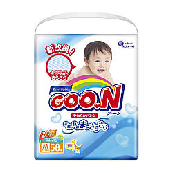 Трусики- підгузники GOO.N для дітей 7-12 кг (розмір М, унісекс, 58 шт)