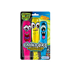 Набір Кольорової Крейди Для Малювання З Утримувачем (Рожевий, Що Світиться В Темряві, Жовт., Блакит.)