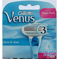 Gilette Venus Close Dean 3 Blades 8 шт. у пакованні, Німеччина, змінні касети для гоління