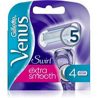 Gilette Venus Swirl Extra Smooth 4 шт. в пакованні, Оригінал P&G Польща, змінні касети для гоління