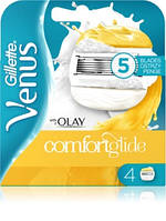 Gilette Venus Olay 4 шт. в пакованні, Оригінал P&G Польща, змінні касети для гоління