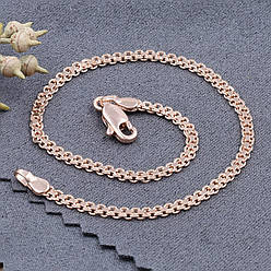 Браслет Xuping Бісмарк класичний 41437 довжина 16 см ширина 2 мм вага 1.9 р позолота РВ