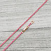 Браслет Xuping Французький стиль 40851 довжина 17+2 см ширина 2 мм рожеві фіаніти позолота РО, фото 2
