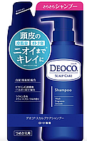 Японский шампунь против возрастного запаха Deoco Scalp Care Shampoo, Rohto, 285 ml (сменный блок)