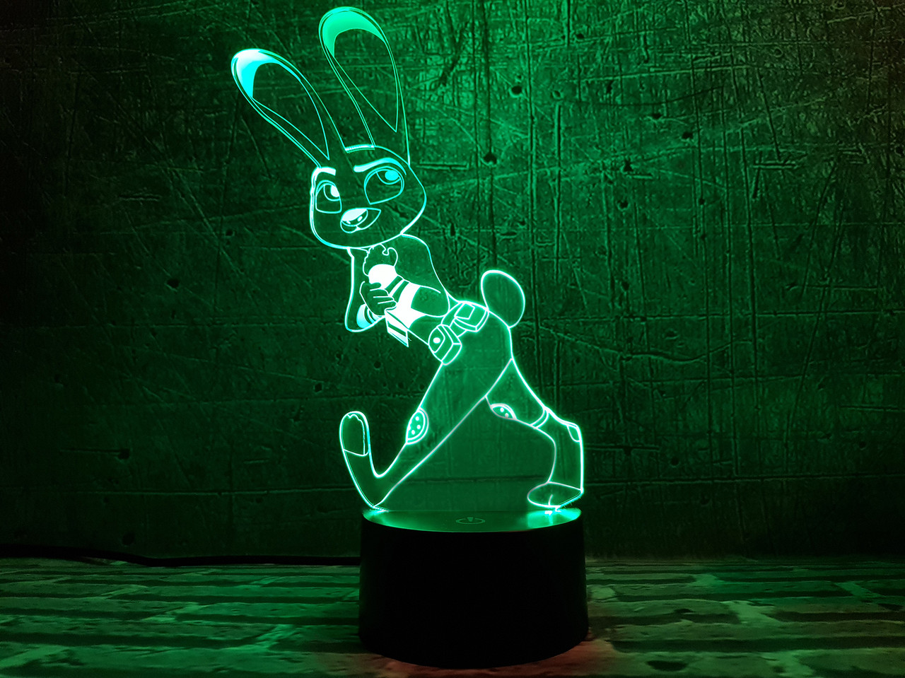 Змінна пластина для 3D-світильників "Джуді Хопс" 3DTOYSLAMP, фото 1