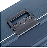 Валіза ручна поклажа S поліпропілен синя 55х40х20/38л/3.1кг/Airtex 226, фото 5