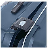 Валіза ручна поклажа S поліпропілен синя 55х40х20/38л/3.1кг/Airtex 226, фото 4