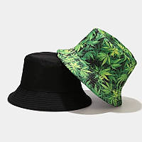 Панама Двостороння Конопля Зелена (трава, марихуана, ганджа, лист конопель), Унісекс WUKE One size