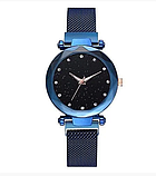 Жіночі годинники Starry Sky Watch на магнітній застібці Синій, фото 6
