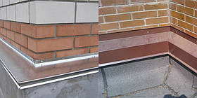 Планка цокольна для фундаменту з оцинкованої сталі завтовшки 0,45 посадкове місце 150 мм