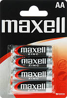 Сольова батарейка Maxell AA/R6 4шт/уп blister