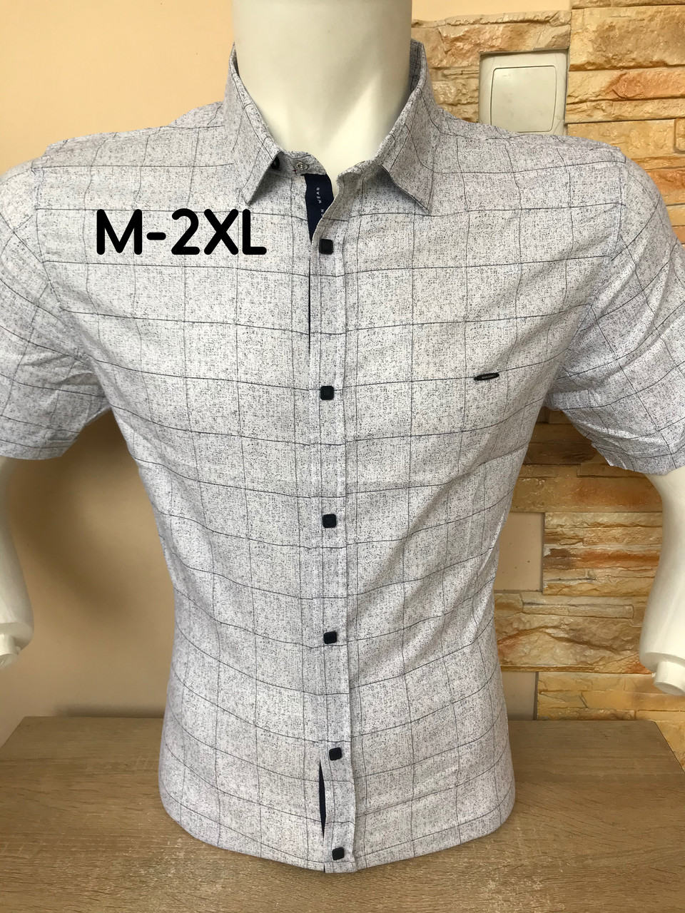 Сорочка з принтом/ короткий рукав/ Black Stone