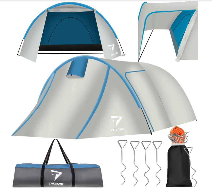 Палатка Туристическая Трехместная TRIZAND на 3 Человека Шатер — Купить ...