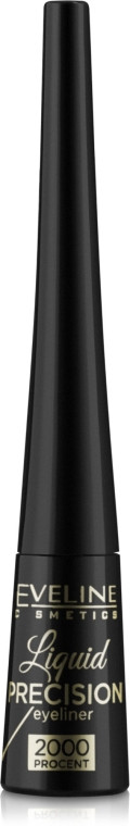 Матова водостійка підводка для очей Eveline Cosmetics Мат Liquid Precision Eyeliner, чорна, 4 мл