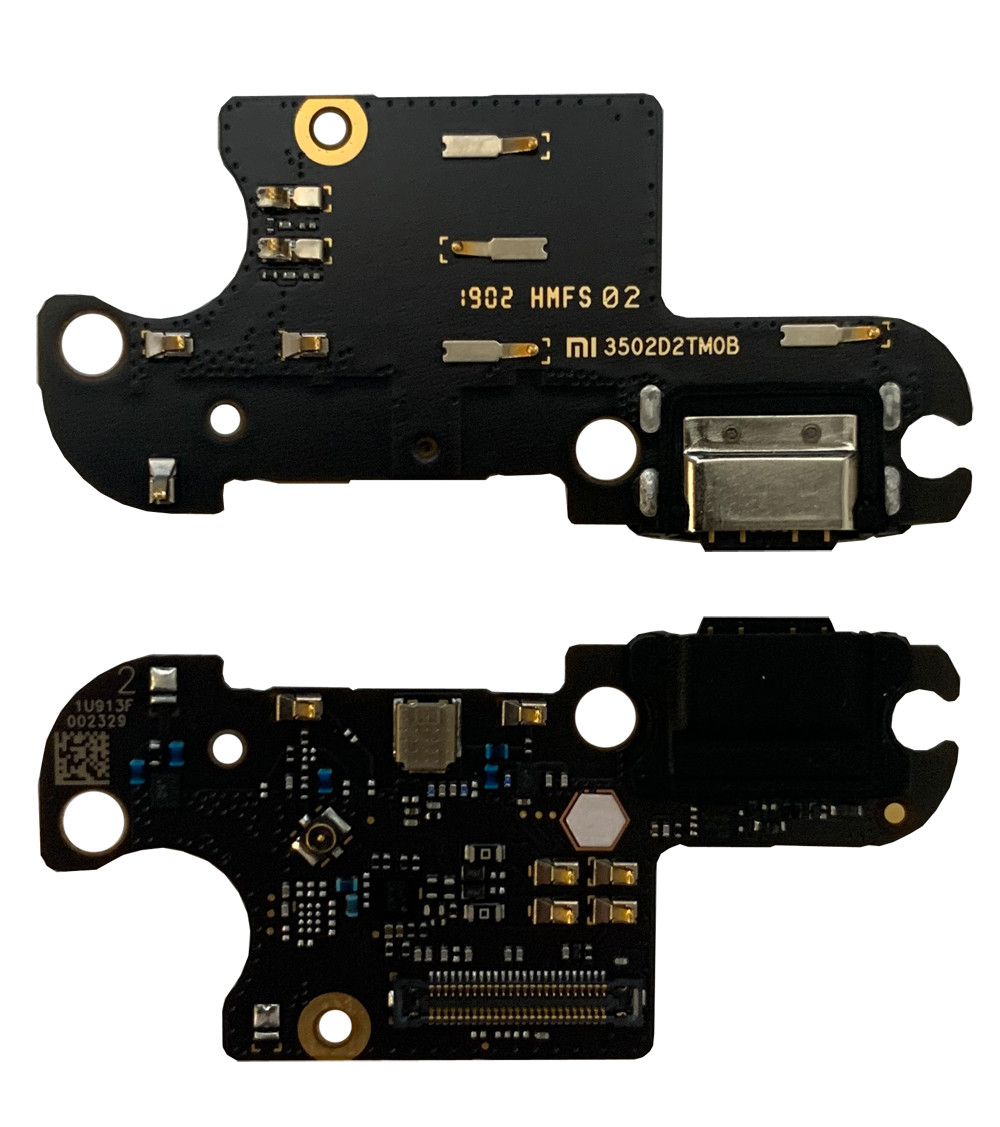Нижня плата Xiaomi Mi 8 Lite (2018) з конектором зарядки + мікрофон + компоненти, фото 1