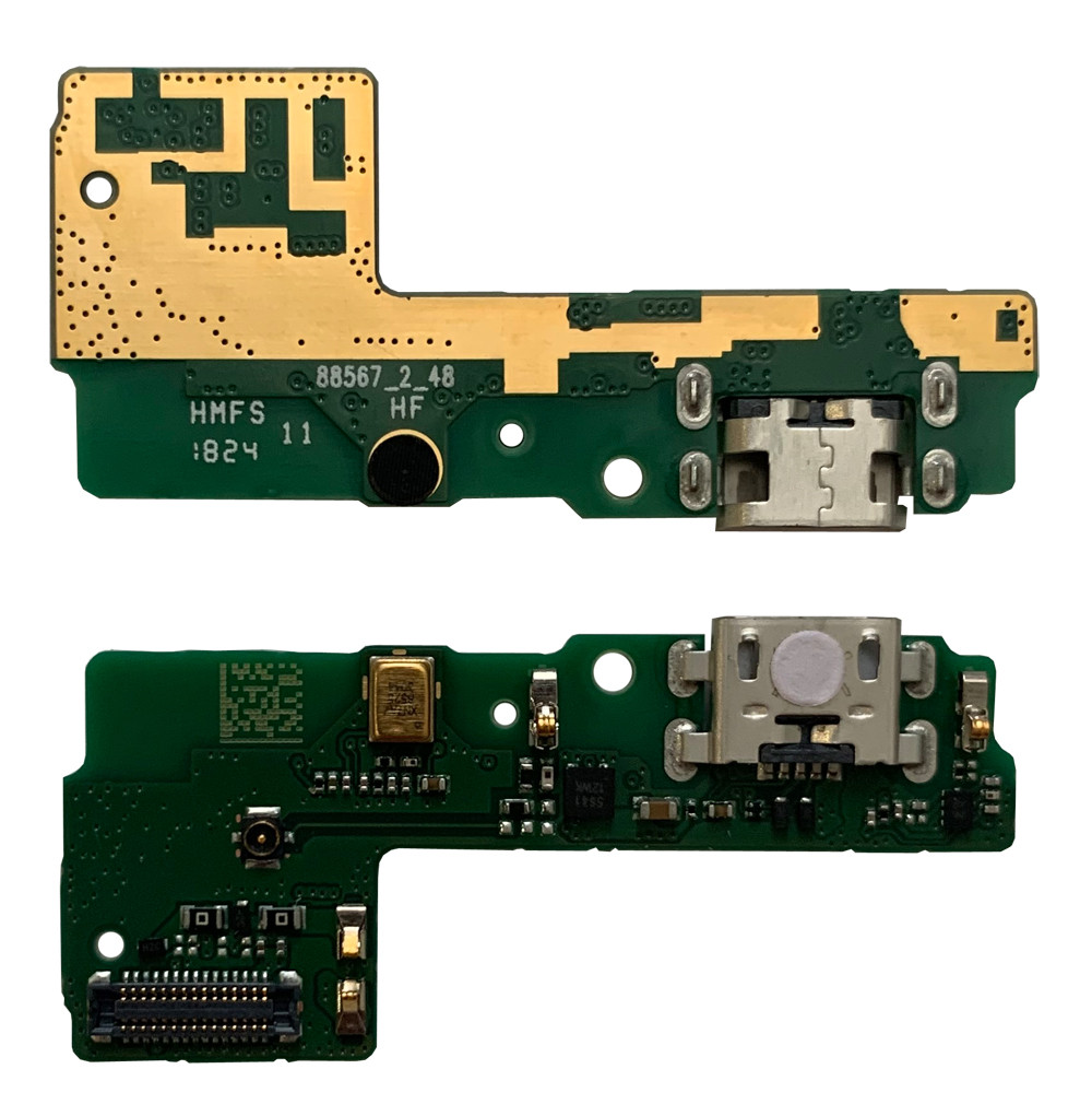 Нижня плата Xiaomi Redmi 8 з роз'ємом зарядки і мікрофоном, фото 1