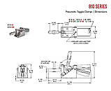 Пневмозажим DE-STA-CO 810-UE 6 bar (712449862), фото 2