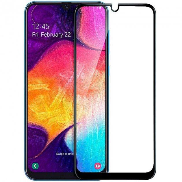 Скло захисне для Samsung A307 | A30S (2019) (0,3мм, 5D, чорне) Full Glue