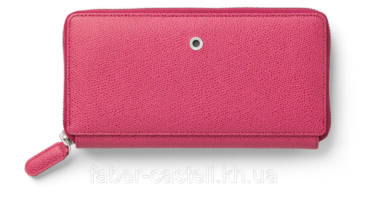 Гаманець жіночий шкіряний Graf von Faber-Castell Ladies Purse Epsom, колір рожевий, 118929, фото 1