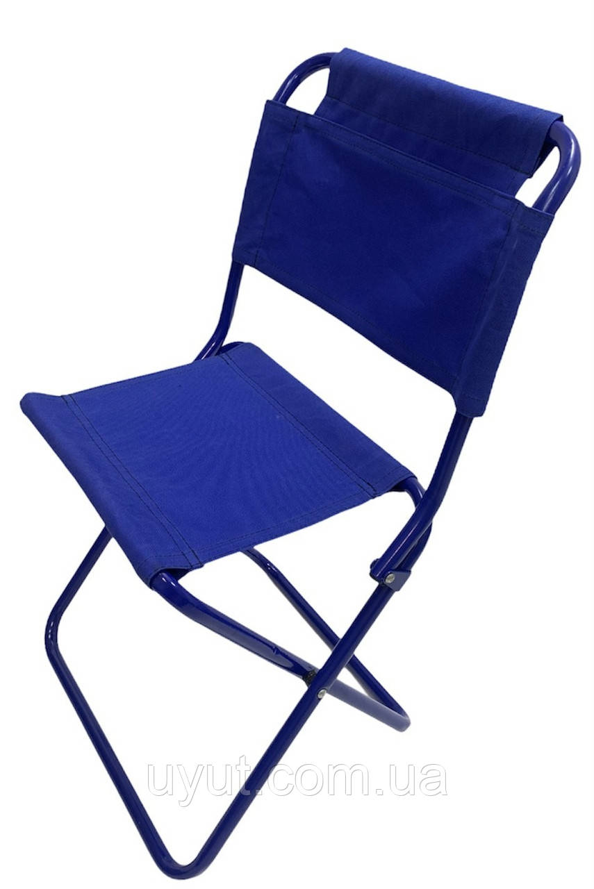 Стілець для пікніка розкладний зі спинкою, фото 1