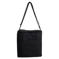 Сумка-холодильник з принтом, під нанесеня логотипу. Чорна 19Х30Х30