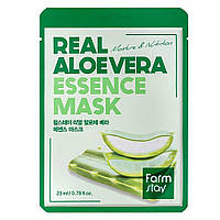 Увлажняющая тканевая маска для лица с алоэ FarmStay Real Aloe Vera Essence Mask 23 мл