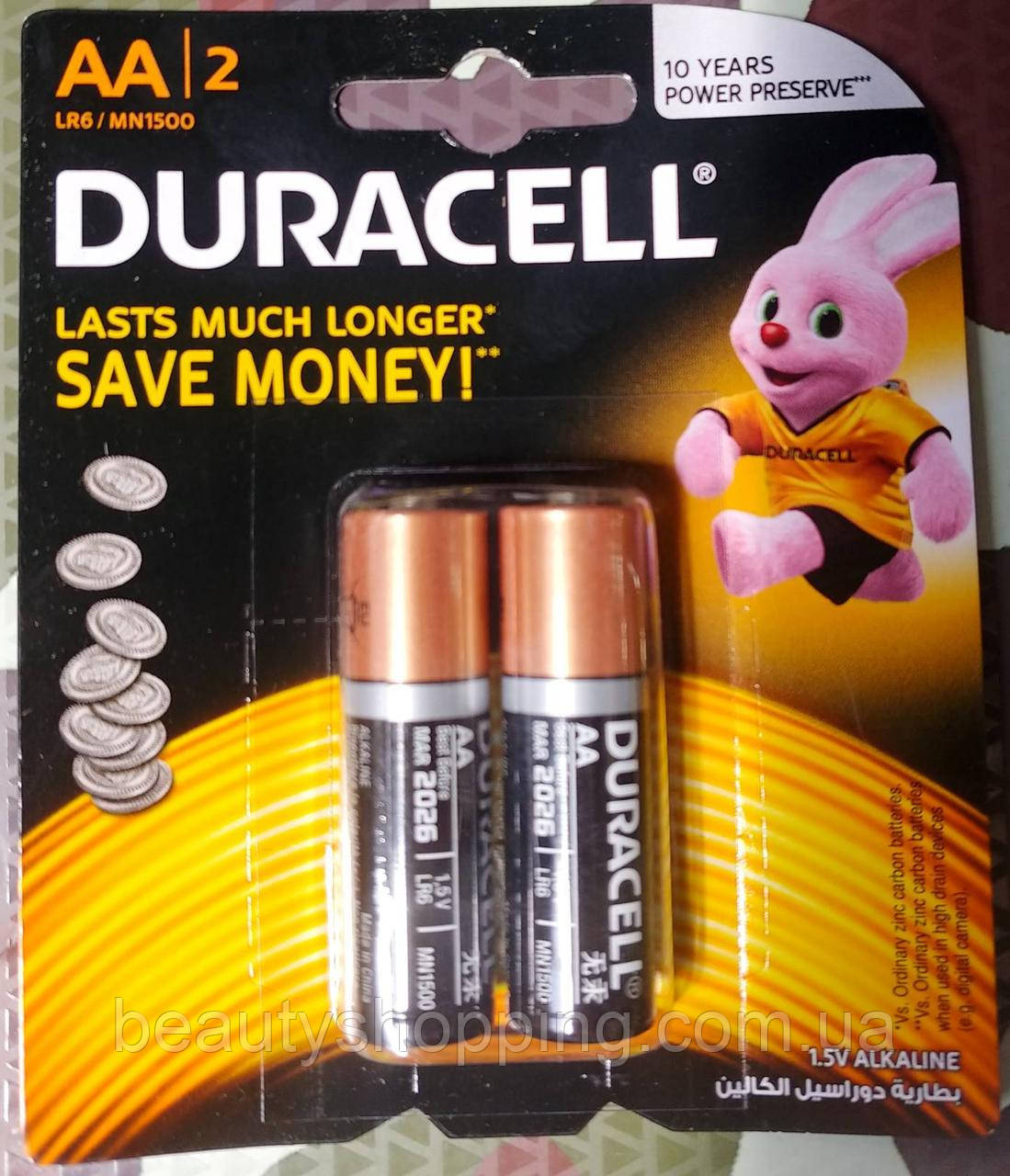 Батарейки Duracell AA Alkaline