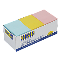 $Блок паперу для записів PASTEL 38х51 мм 3 цв по 100 л