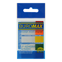 Закладки пластикові ПОЛІВИНКИ NEON з клейким шаром 45x12 мм 5 цв по 20 л