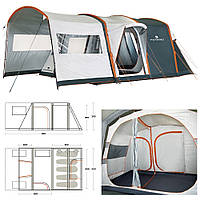 Немпинговая пятиместная палатка с надувным каркасом Ferrino Altair 5 (White/Grey)