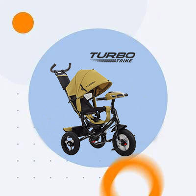 Дитячий велосипед з ручкою (триколісний) Turbo Trike
