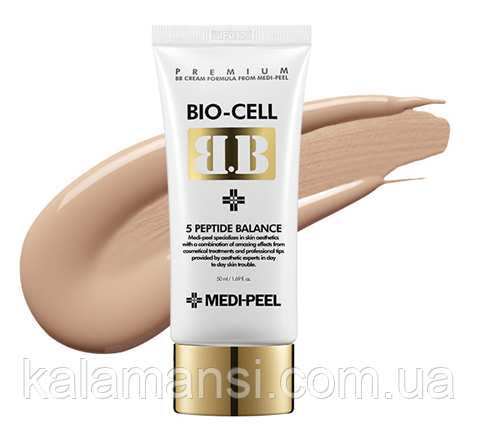 ВВ крем с комплексом пептидов Medi-peel Bio-cell BB Cream 50 мл - фото 2 - id-p1445963413