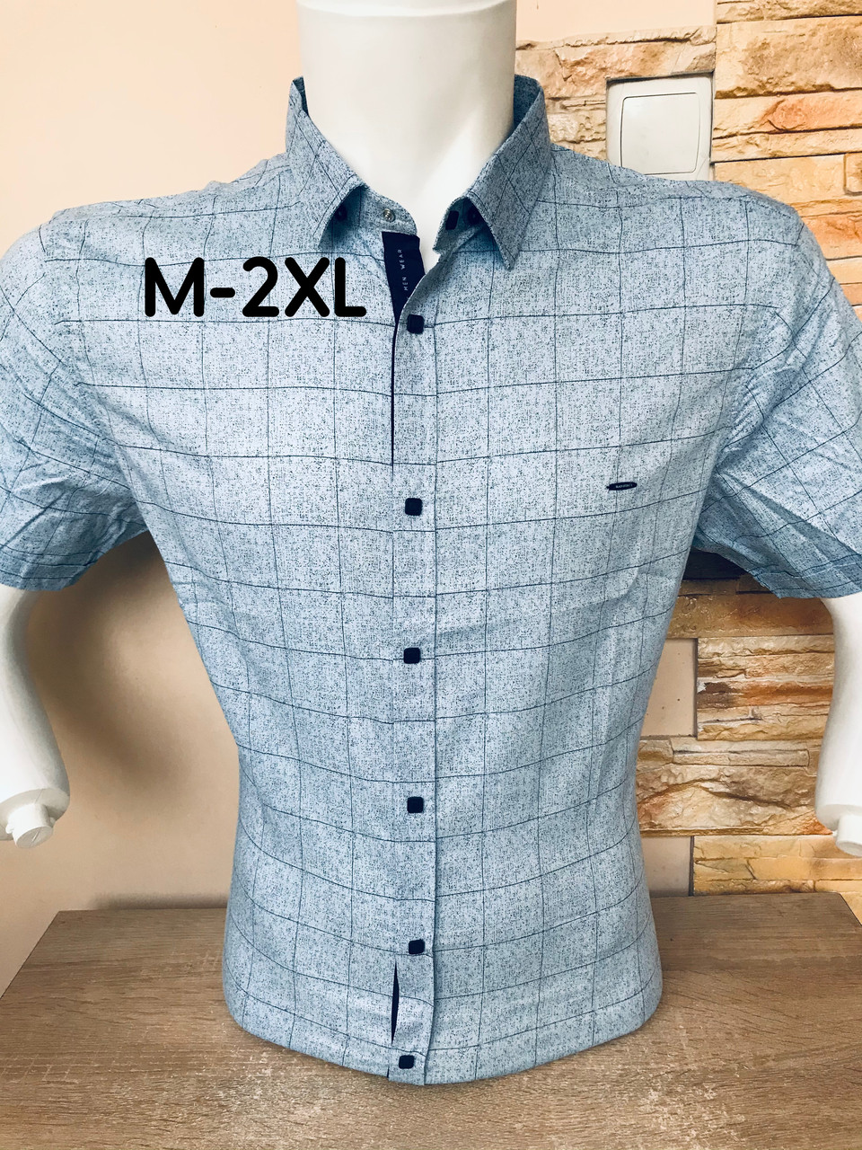 Сорочка з принтом/ короткий рукав/ Black Stone