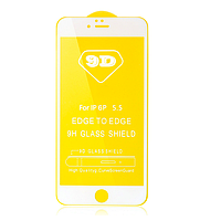 Захисне скло 9D для iPhone 5 / 5s / SE White