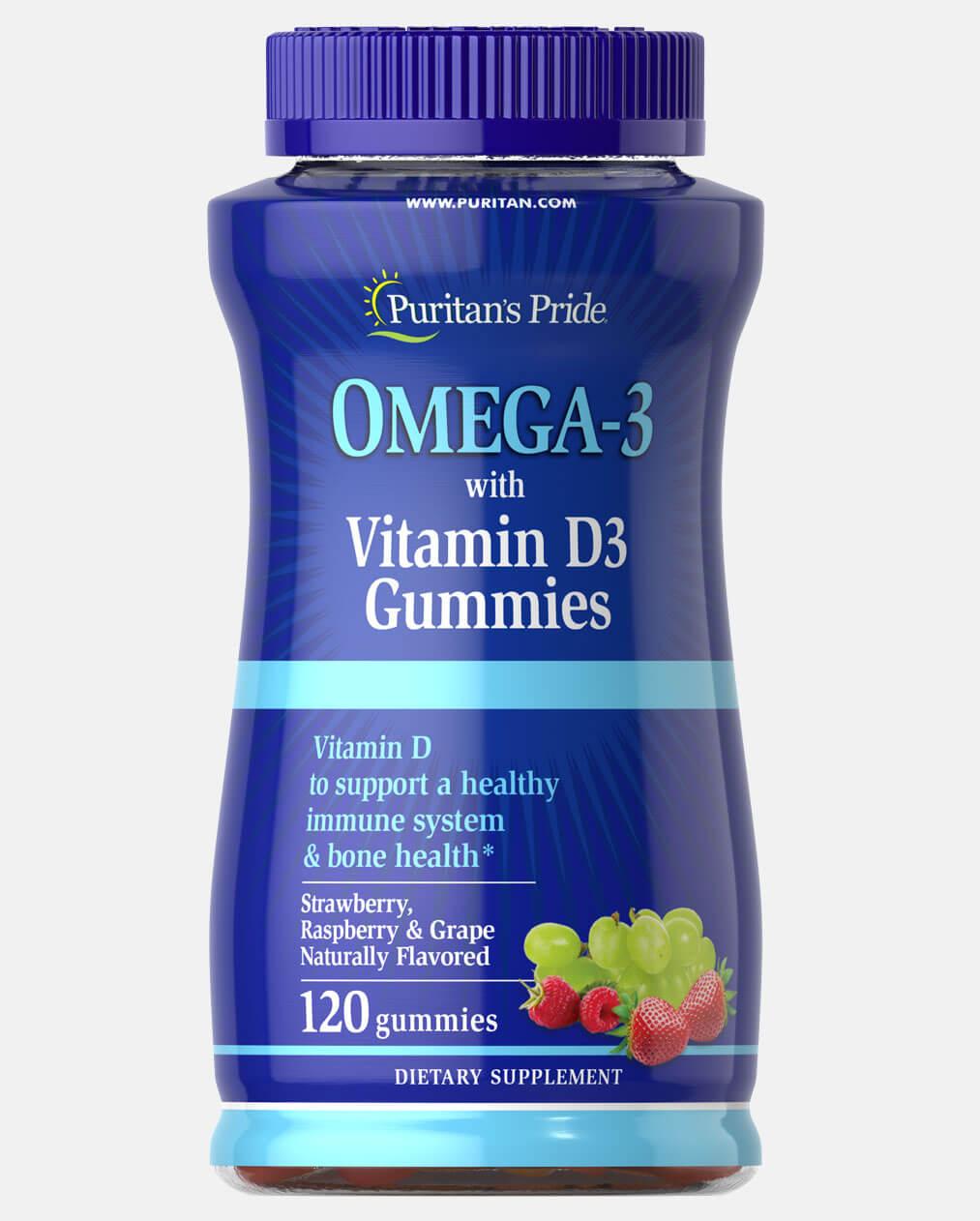 Омега-3 - Puritan's Pride children's Omega-3 / 120 gummies, фото 1