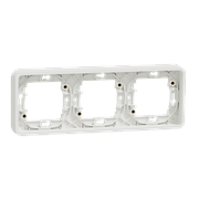 Рамка 3-постова горизонтальна IP55 біла Mureva Styl Schneider Electric MUR39109