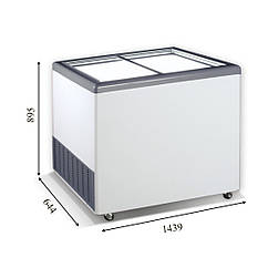 EKTOR 46 SGL (445л) Морозильна скриня з прямим склом CRYSTAL S.A. Греція