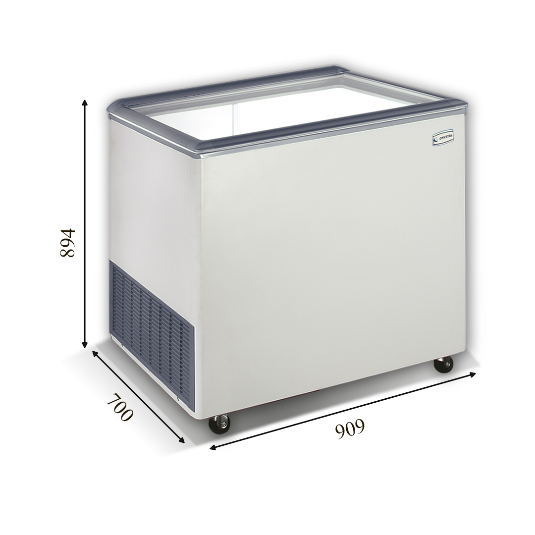 EKTOR 26 HGL (251л) Морозильна скриня з відкидним прямим склом CRYSTAL S.A. Греція, фото 1