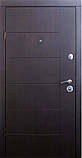 Двері вхідні в квартиру Класик 2 двоколірна Ваш ВиД Венге-темний 850/950х2050х70 Ліве/Праве, фото 2