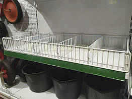 Торговий металевий бар'єр 1200х100 мм Рістел, борт для товарів, обмежувач на торгову поличку