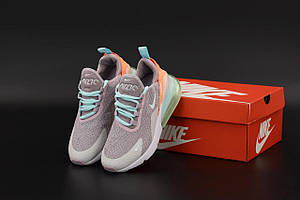 Жіночі кросівки Nike Air Max 270 Grey Coral (Жіночі кросівки Найк Аір Макс 270 сіро-коралові)