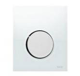 Панель змиву для пісуару скляна TECEloop Urinal 9.242.659 скло біле, клавіша хром матовий