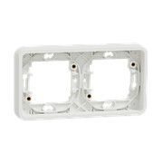 Рамка 2-постова горизонтальна IP55 біла Mureva Styl Schneider Electric MUR39101