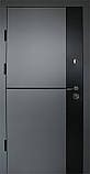 Двері вхідні металеві вуличні Марсель Композит /МДФ двоколірна Антрацит860/ 960х2050х96 Ліве/Праве, фото 2