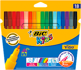 Фломастери 18кольорів BIC bc888681 "Kids Visa 880" (24)